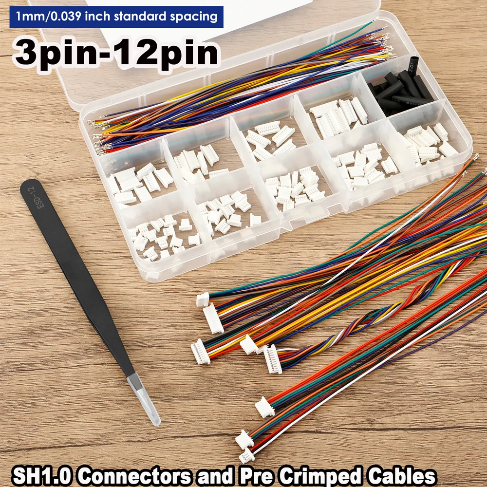 Drone Kit Plug And Play - SH1.0mm Connector Kit with 150pcs 28AWG