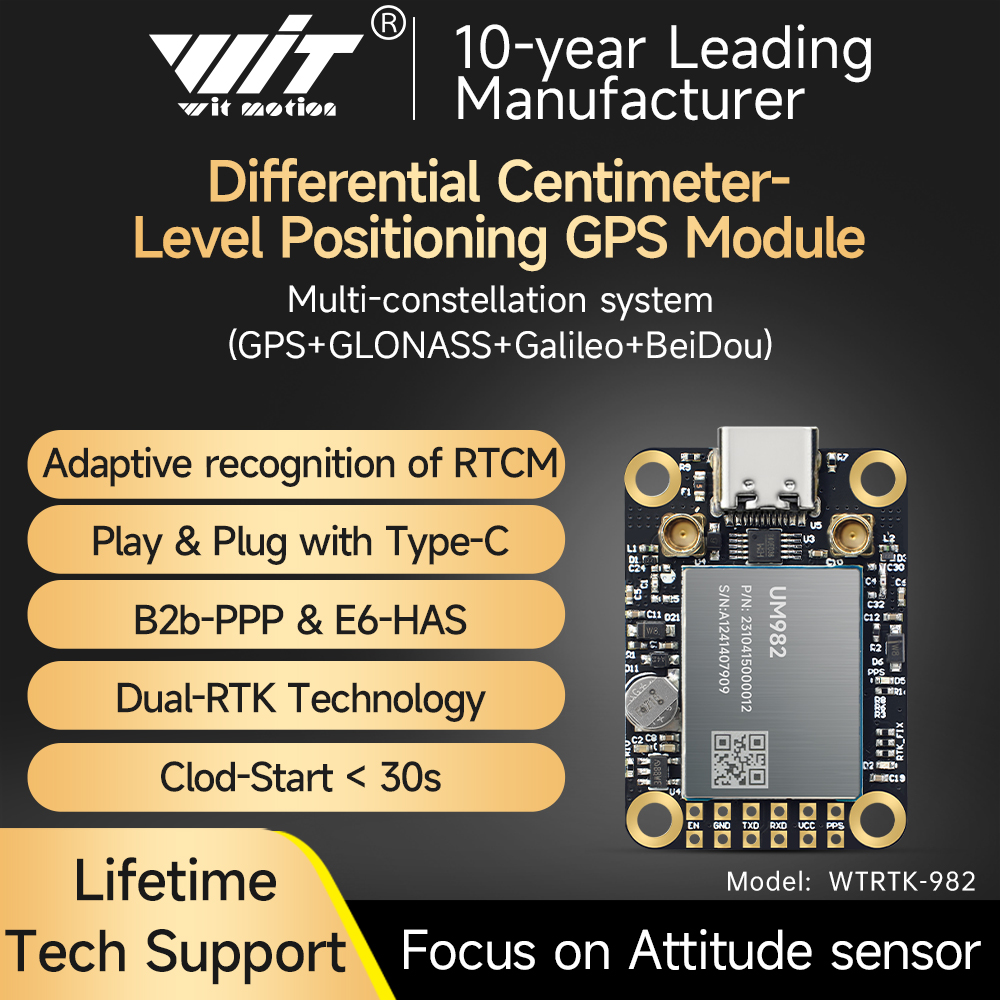 WITMOTION RTK-UM982 GNSS Recei - Drone Kit Hexacopter avis et prix