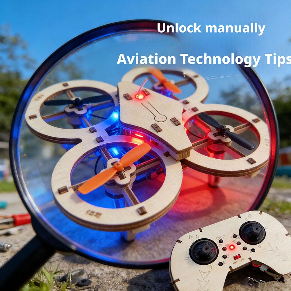 DIY Wooden RC Drone Quadcopter - Drone Kit Octocopter avis et prix