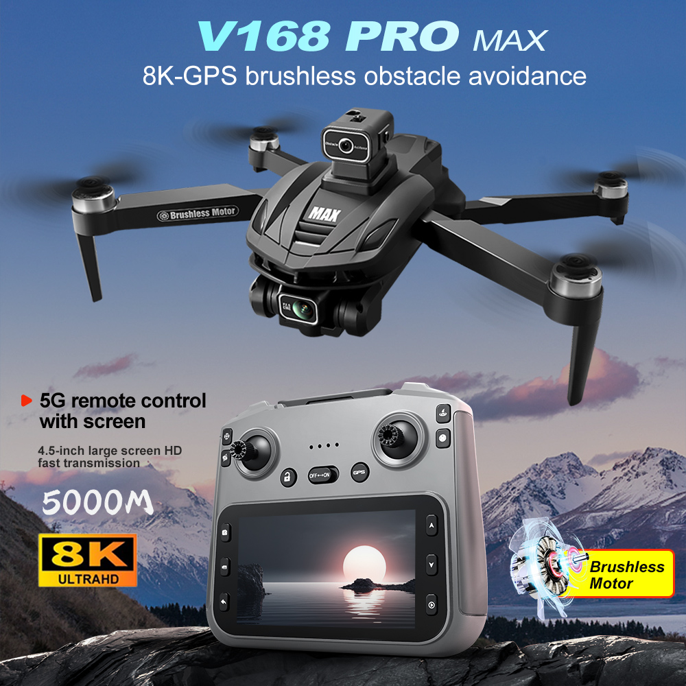 V168 PRO Max GPS Drone 8K Prof - Drone Kit Professional avis et prix