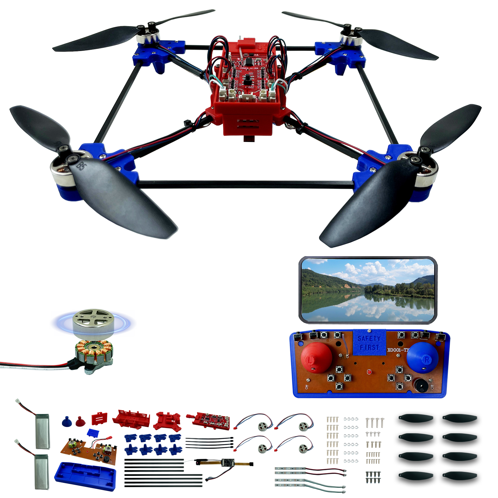 Drone Quadcopter DIY Kit Uniqu - Drone Kit Build Yourself avis et prix