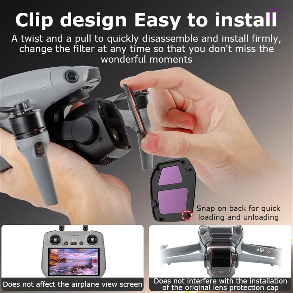 For DJI Air 3S Camera Lens Fil - Drone Kit Waterproof avis et prix