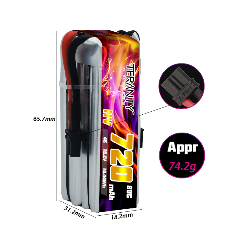 TERANTY 720mAh 4S 15.2V HV Lip - Drone Kit Fpv avis et prix