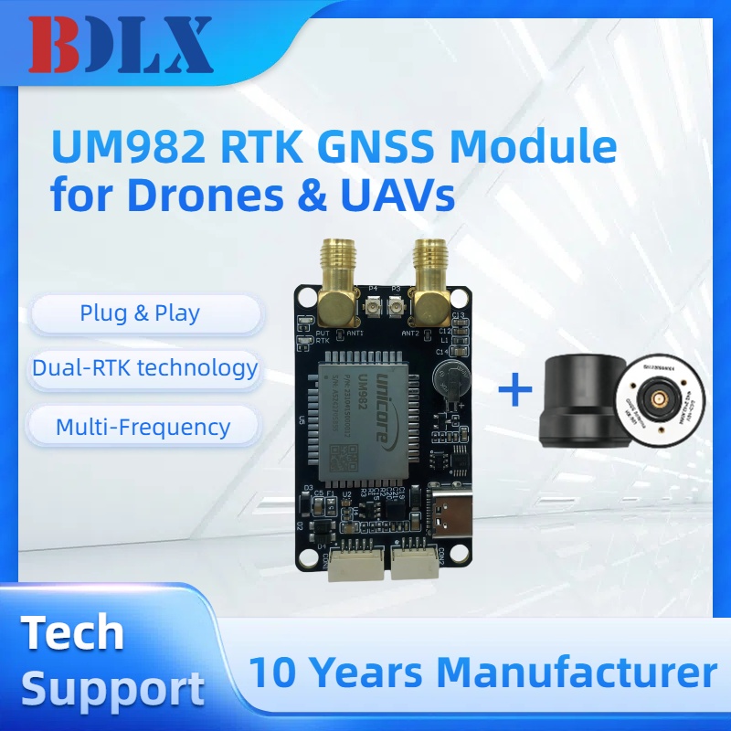UM982 Dual Antenna RTK GNSS Mo - Drone Kit Hexacopter avis et prix