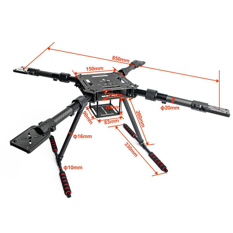 Carbon Fiber Folding Drone Fra - Drone Kit Racing avis et prix